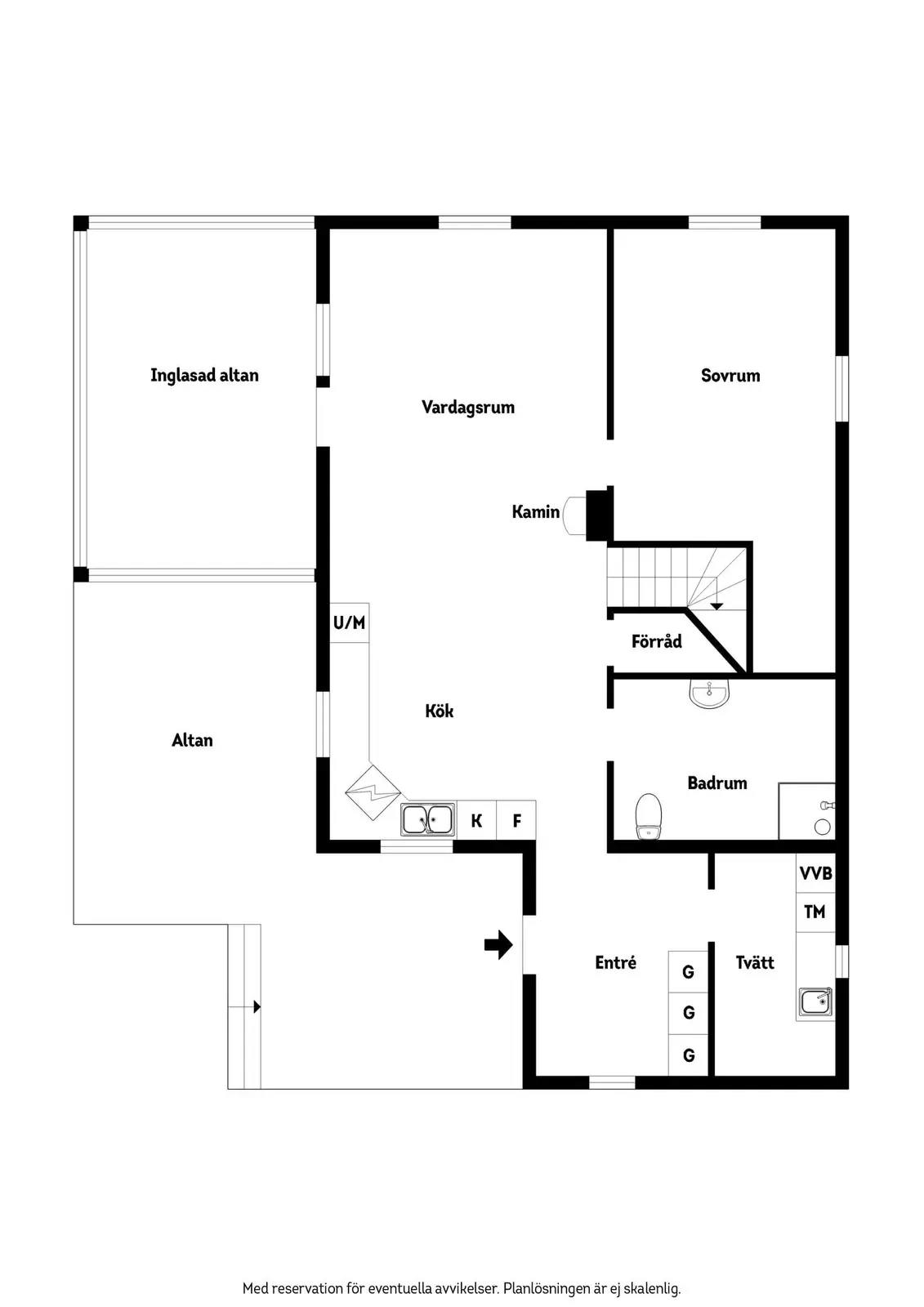 Floor plan for Rödjestigen 19