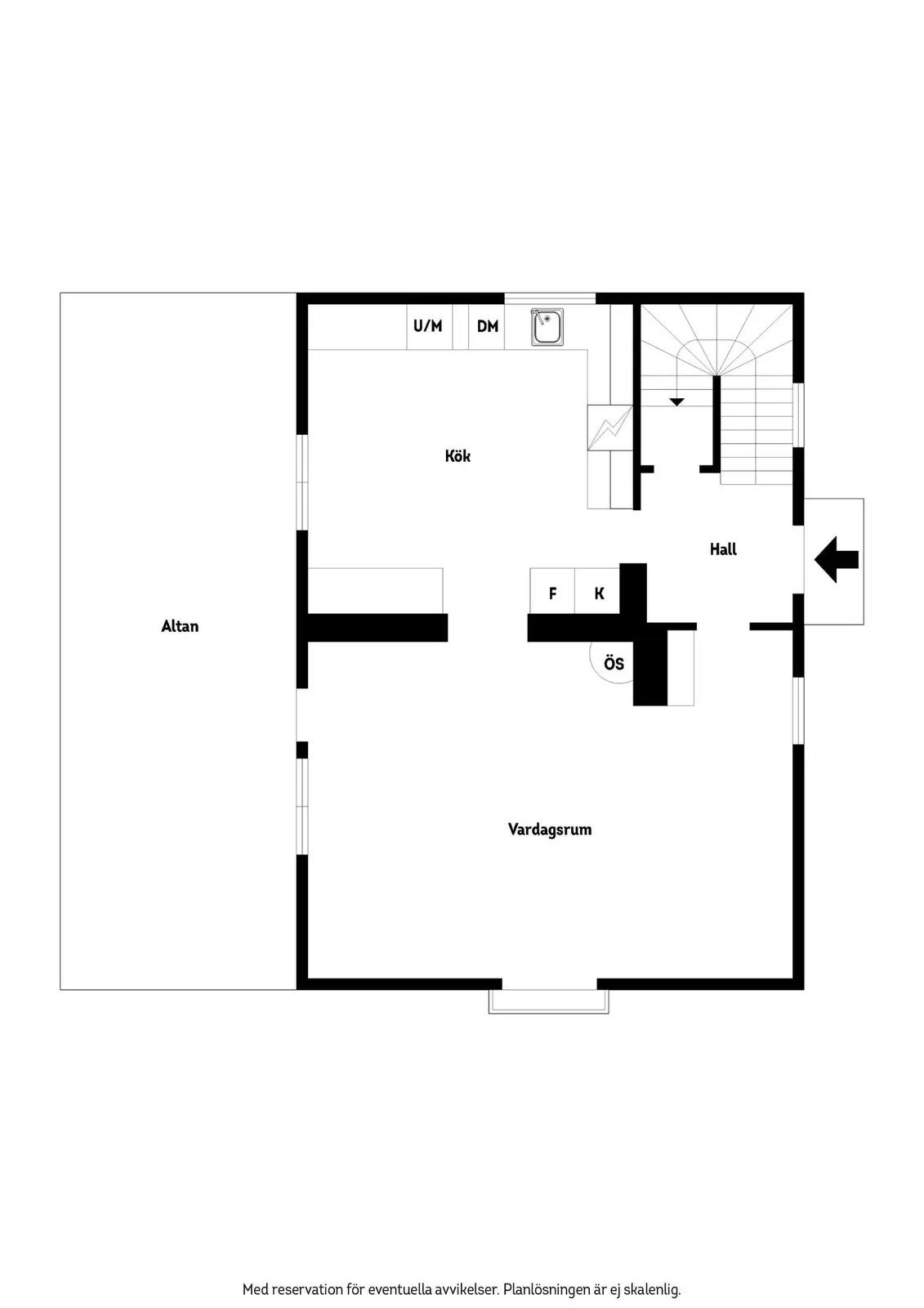 Floor plan for Hakarpsvägen 29A
