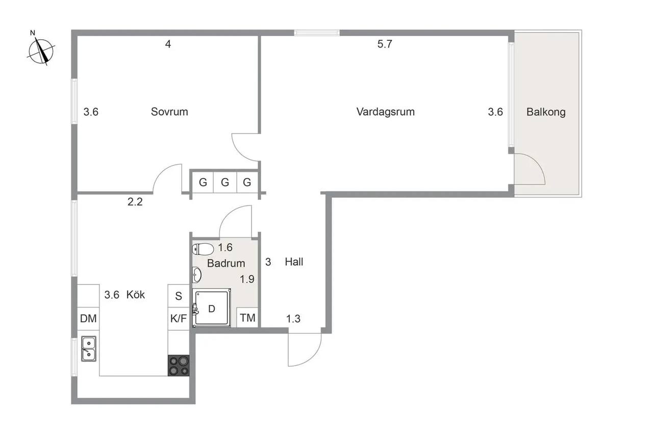 Planritning för Hjortmossegatan 151