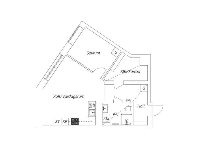 Floor plan for Karlavagnsgatan 1, vån 9