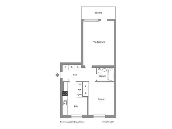 Floor plan for Torkelsgatan 24 B