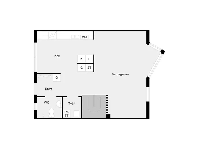 Planritning för Myrstuguvägen 185