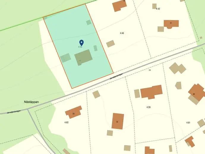 Planritning för Järnafjärdsvägen 17