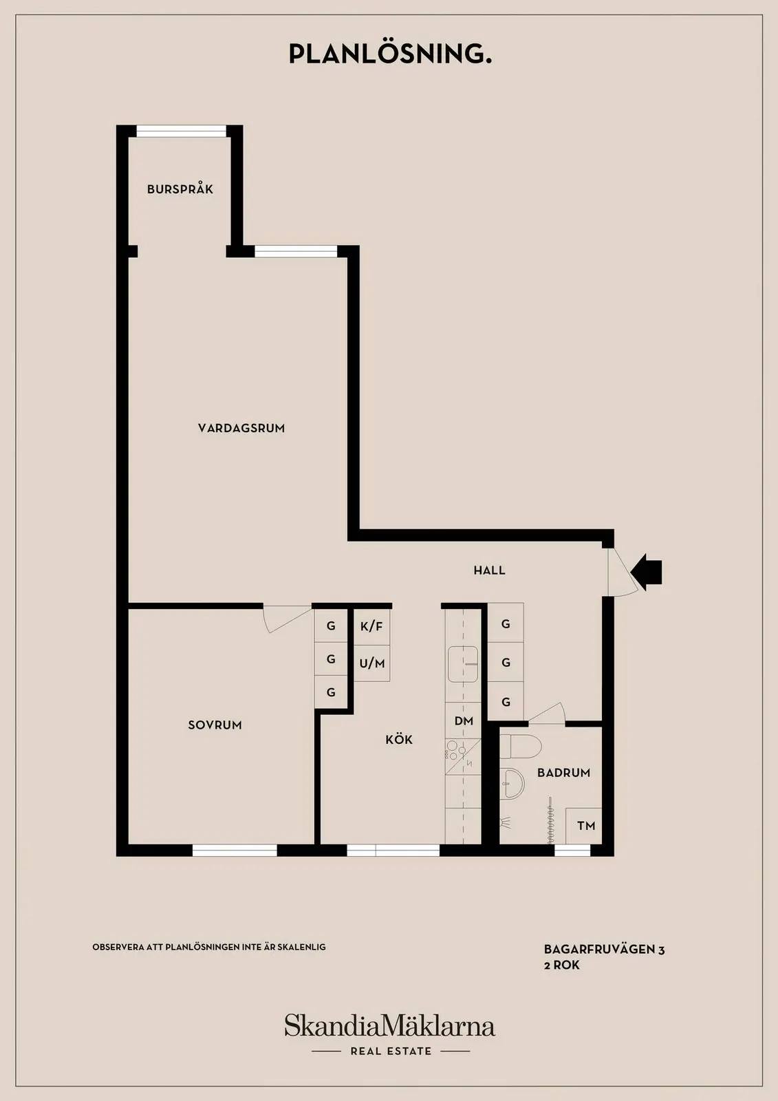 Floor plan for Bagarfruvägen 3