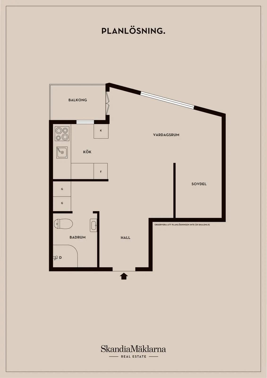 Floor plan for Strålgatan 23