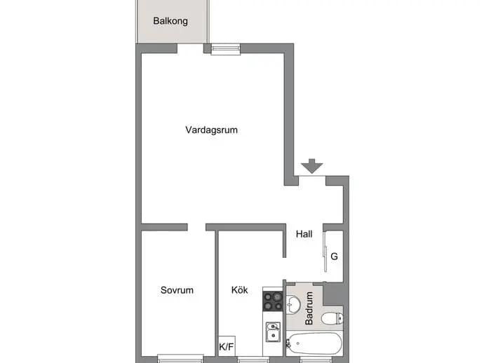 Floor plan for Bolmensvägen 33