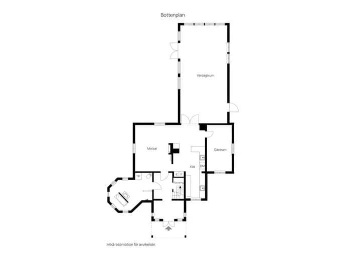 Floor plan for Buhregatan 6