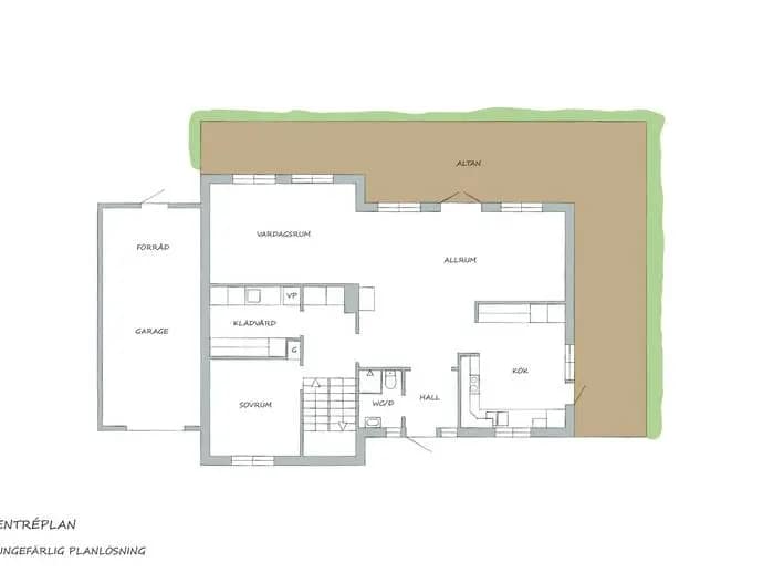 Floor plan for Styrmansgatan 14A