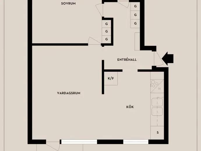 Floor plan for Rusthållarvägen 161