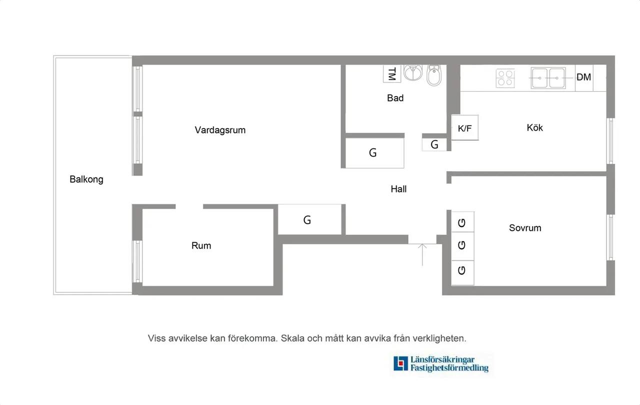 Planritning för Norra Skjutbanegatan 19A