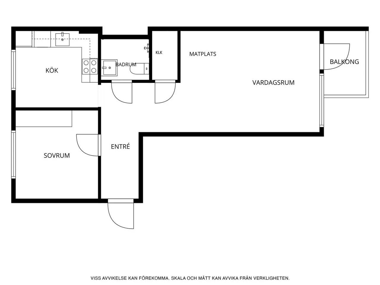 Floor plan for Föreningsgatan 1C