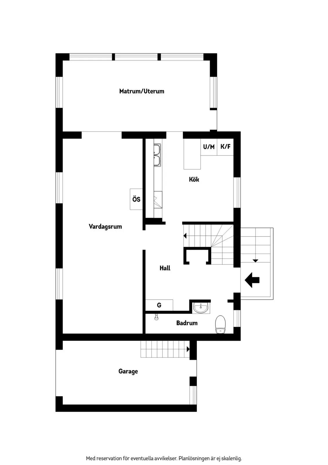 Planritning för Trastvägen 7