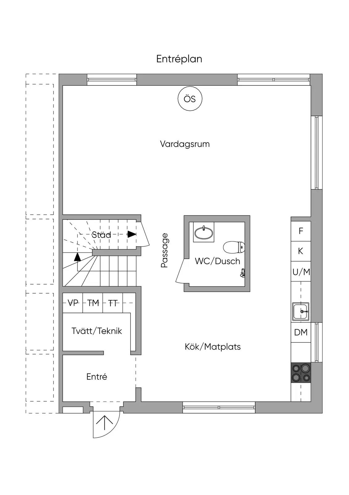 Floor plan for Lyckebyvägen 17
