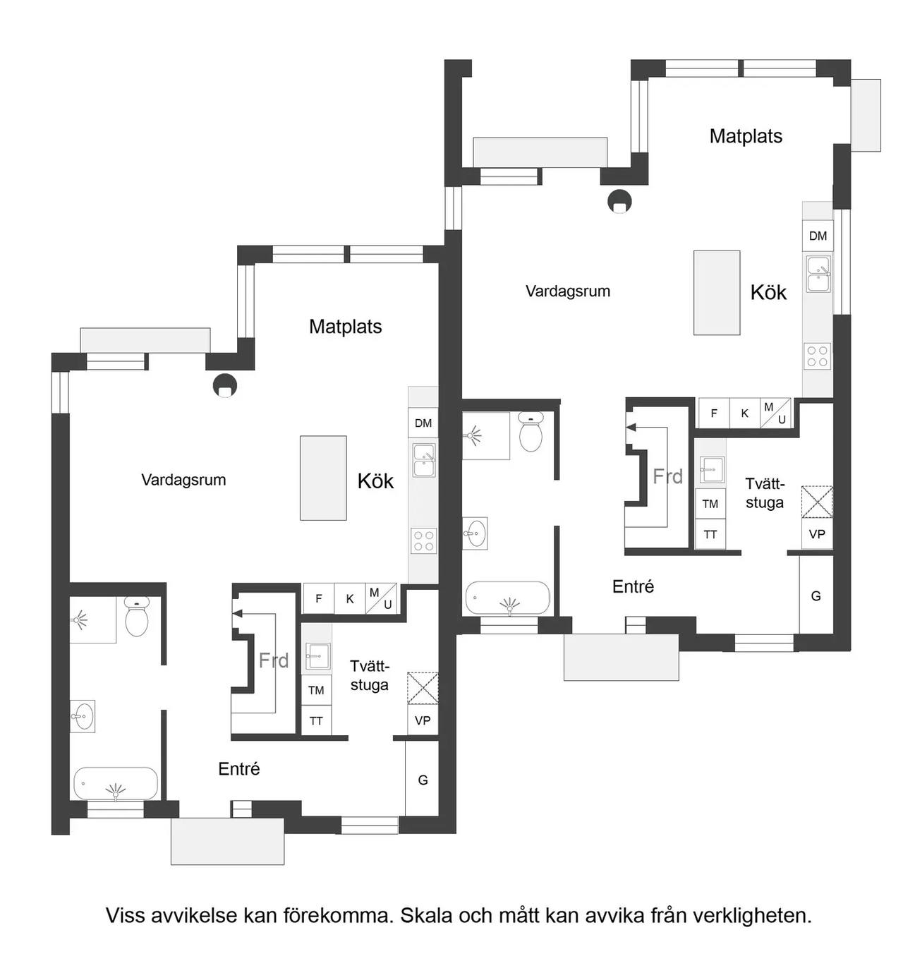 Floor plan for Skatslingan 1-11