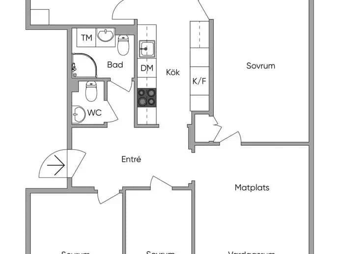 Floor plan for Ringvägen 69