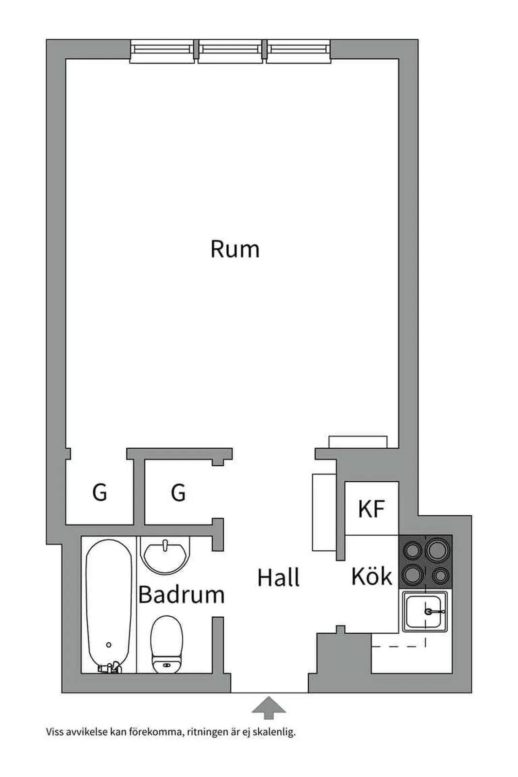 Floor plan for Fålhagsleden 3B