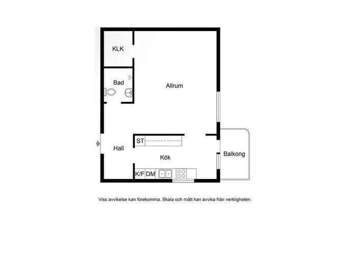 Planritning för Klövervägen 3