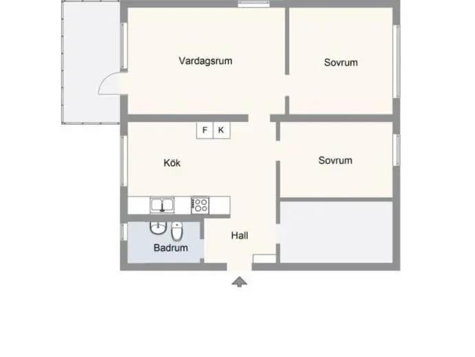 Floor plan for Ringstedsgatan 25, 3 tr