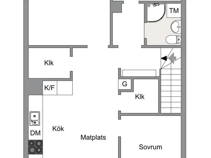 Planritning för Veckovägen 4
