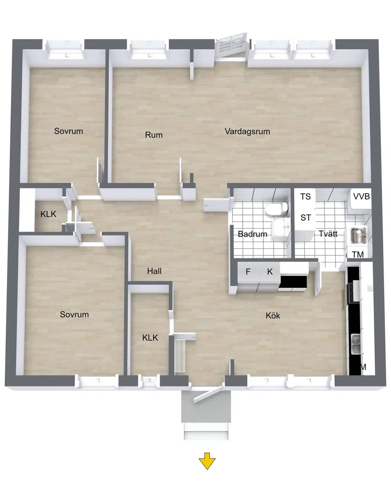 Planritning för Grönbetesvägen 10
