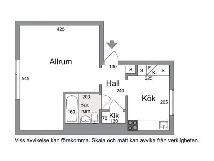 Floor plan for Marbogatan 4C