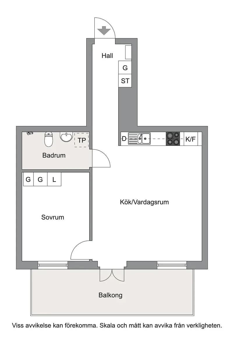 Floor plan for Ekholmsvägen 303
