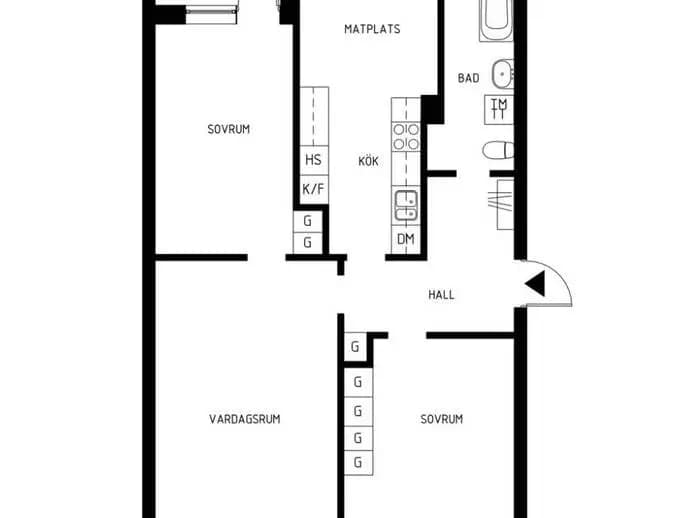 Floor plan for Sotingeplan 32, 1tr