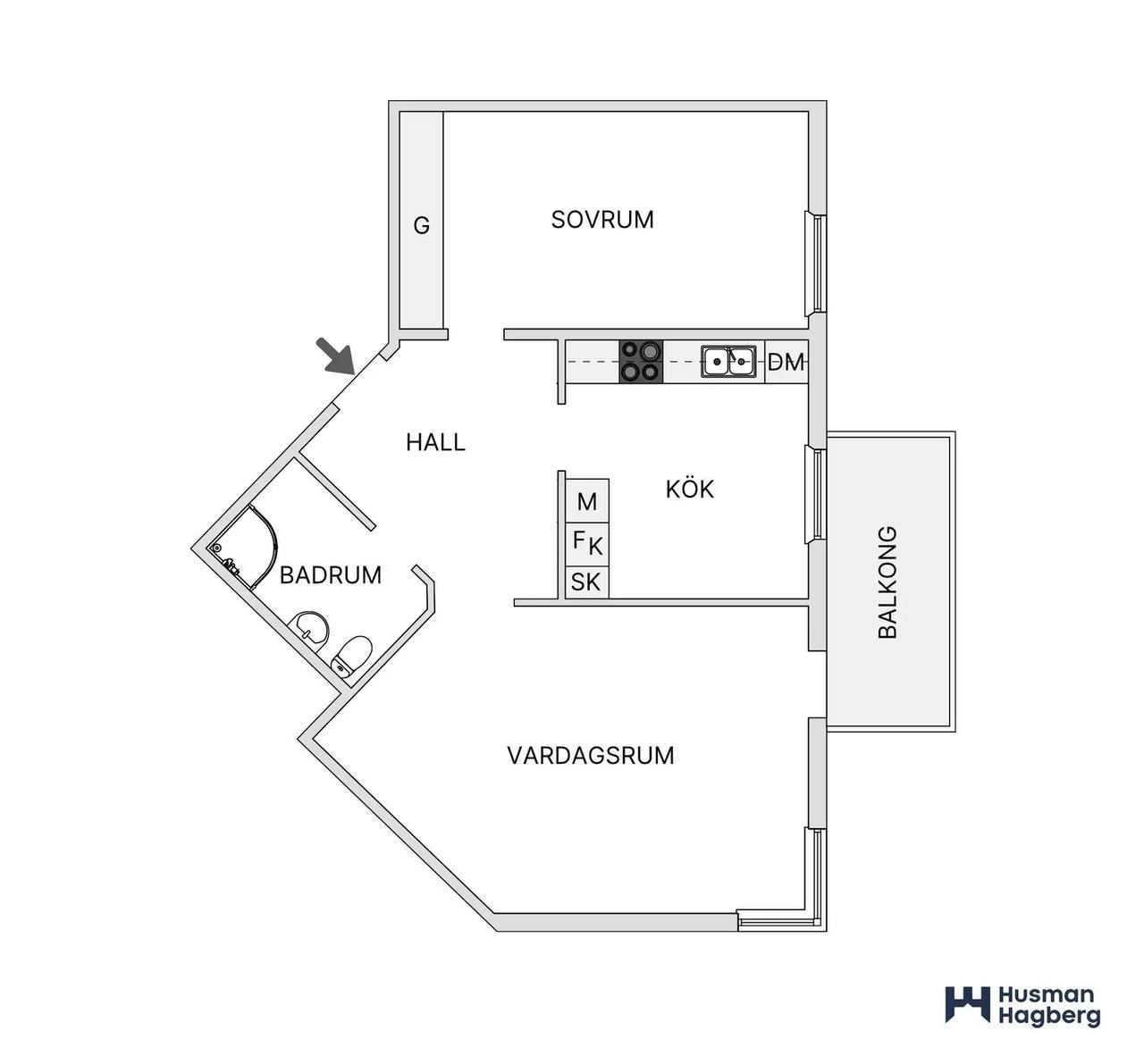 Planritning för Nybrogatan 18