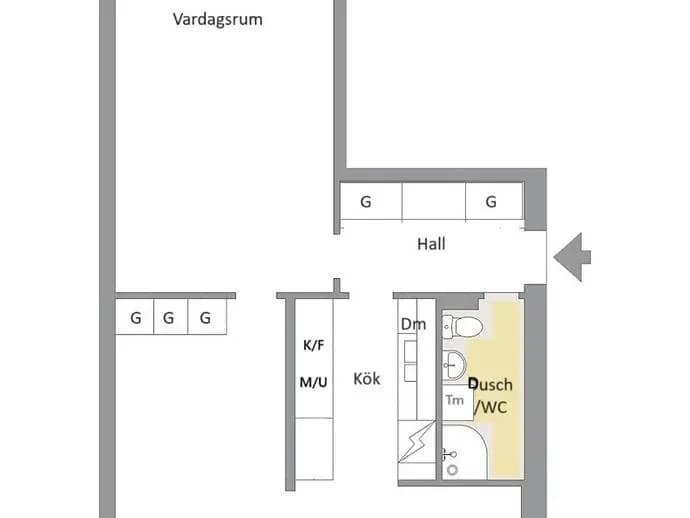 Floor plan for Solgårdsgatan 22 A