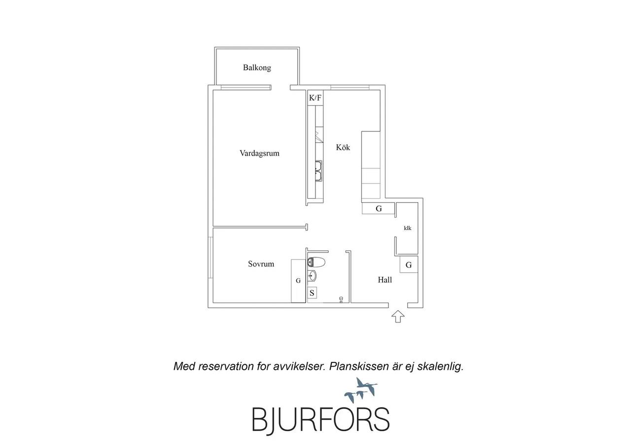 Floor plan for Albygatan 127