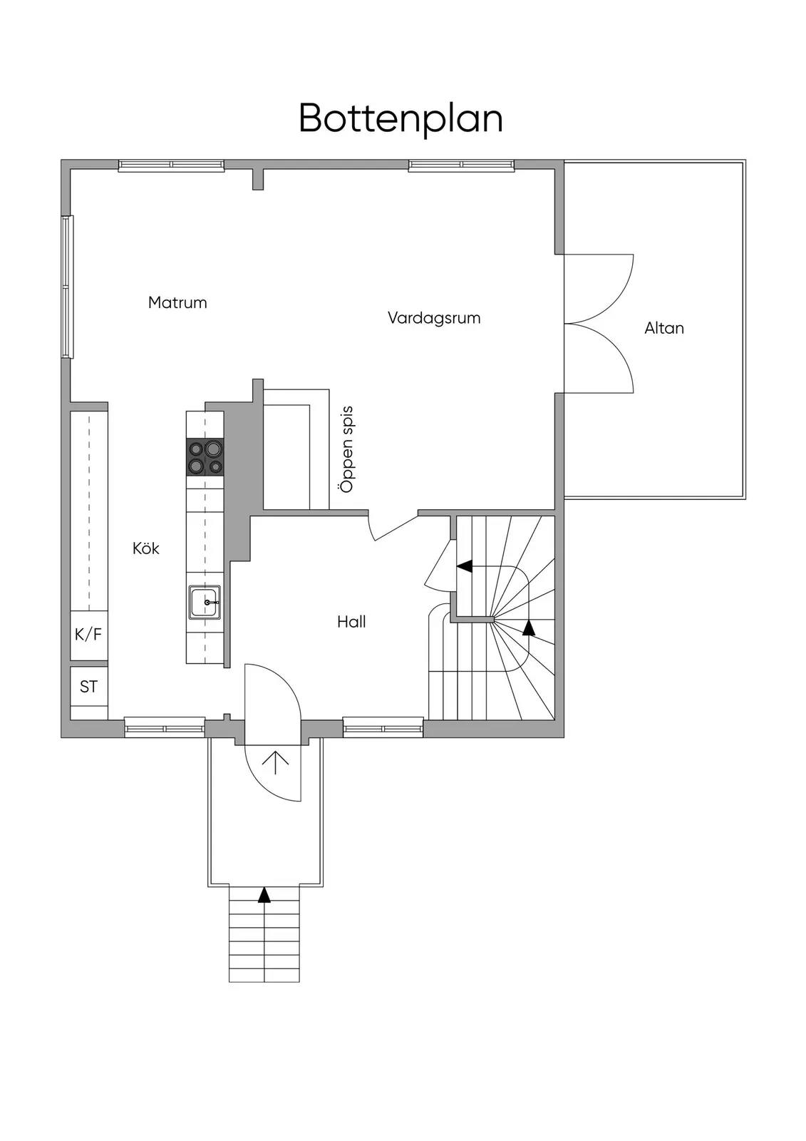 Planritning för Vårgårdavägen 31