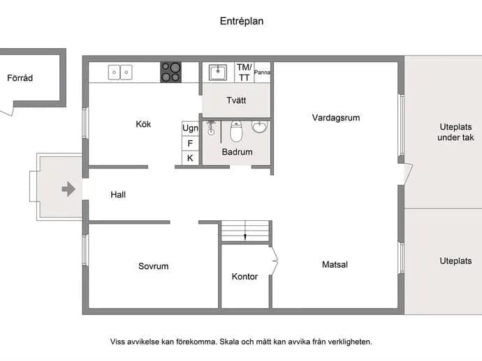 Floor plan for Gransätervägen 22