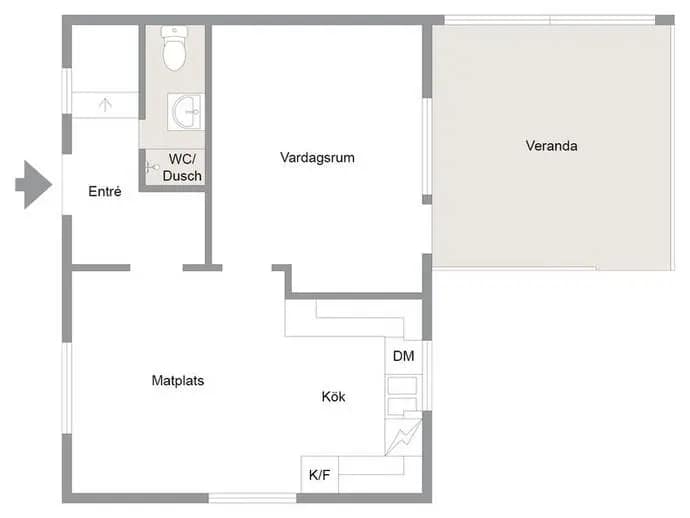 Planritning för Älvhovägen 45