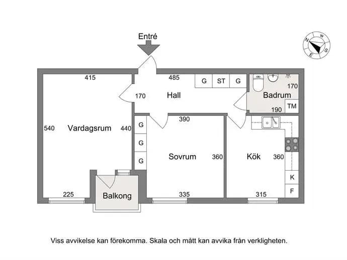 Planritning för Lillgårdsgatan 14