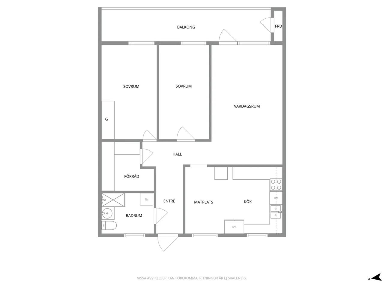 Floor plan for Soprangatan 10