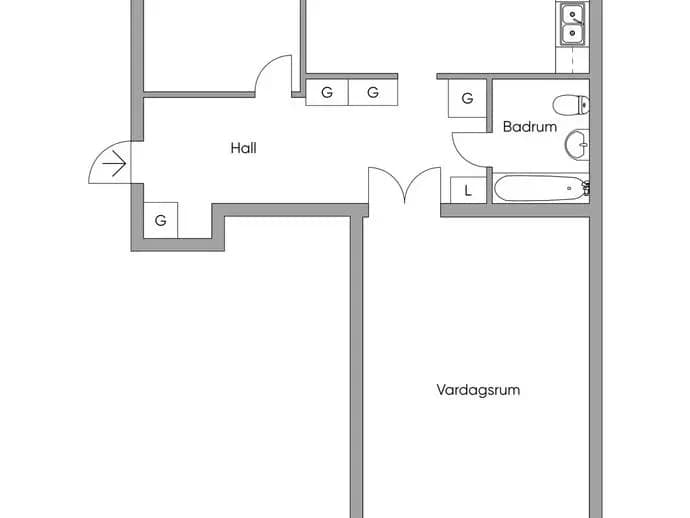 Planritning för Tornslingan 11B