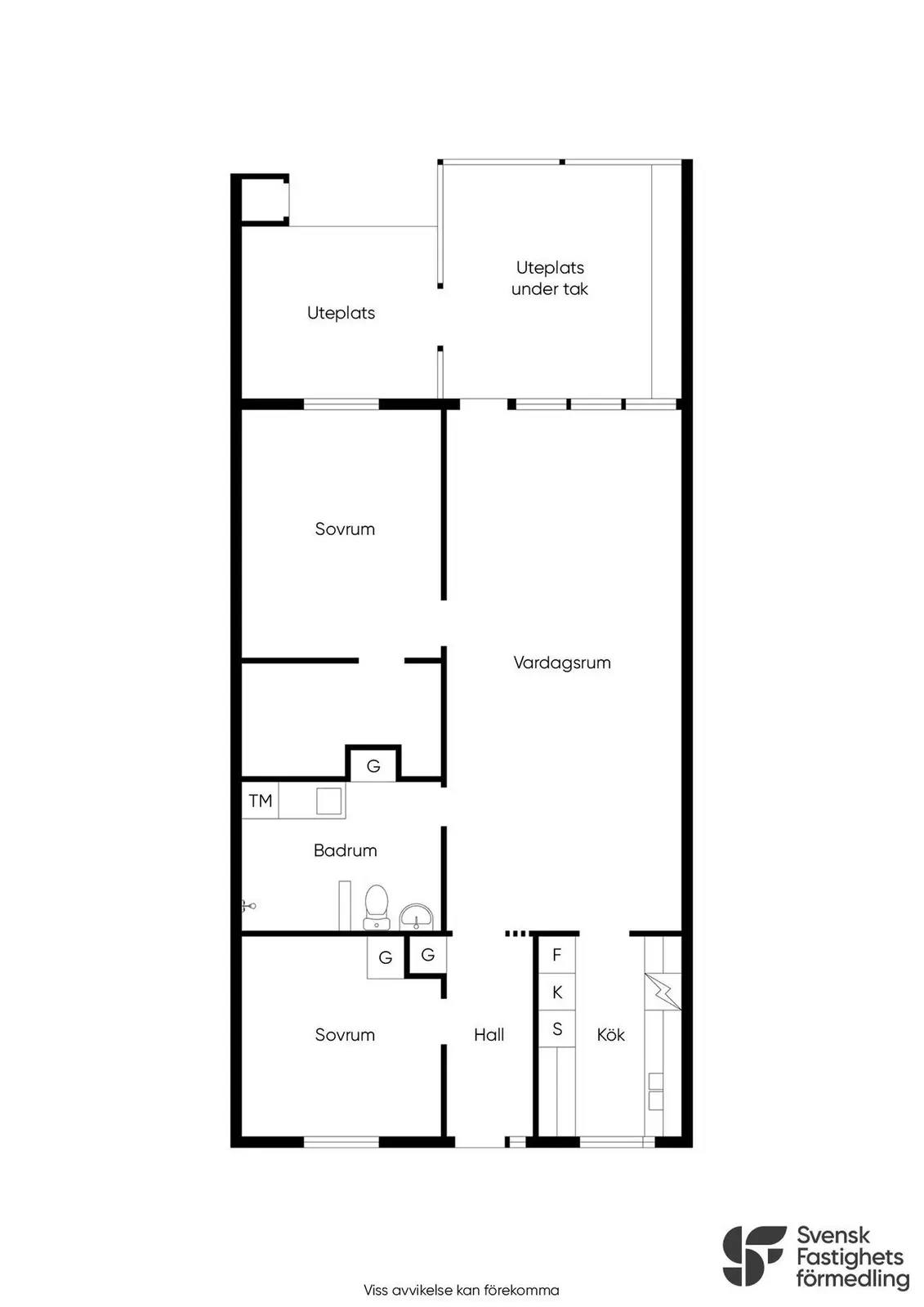 Floor plan for Krusbärsgatan 14