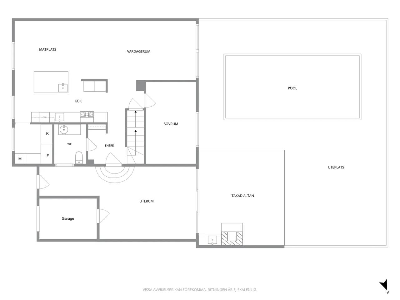 Floor plan for Bonebäcksvägen 10