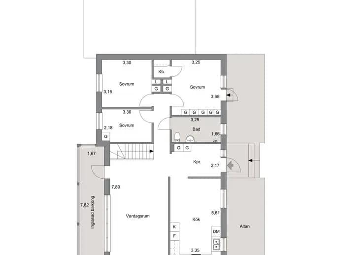 Floor plan for Borsöknavägen 34C