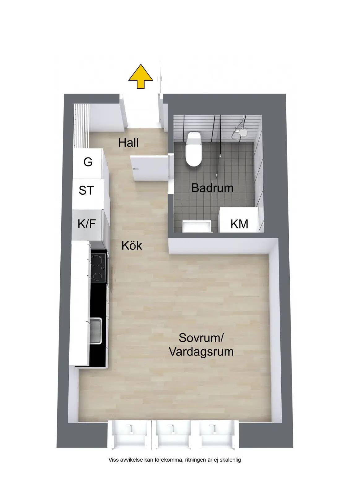 Planritning för Orgelgatan 15