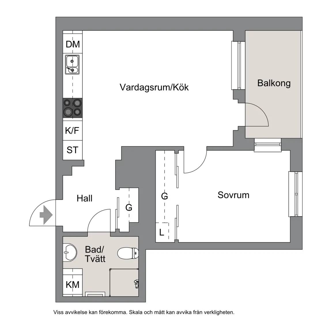 Planritning för ÄGIRGATAN 24