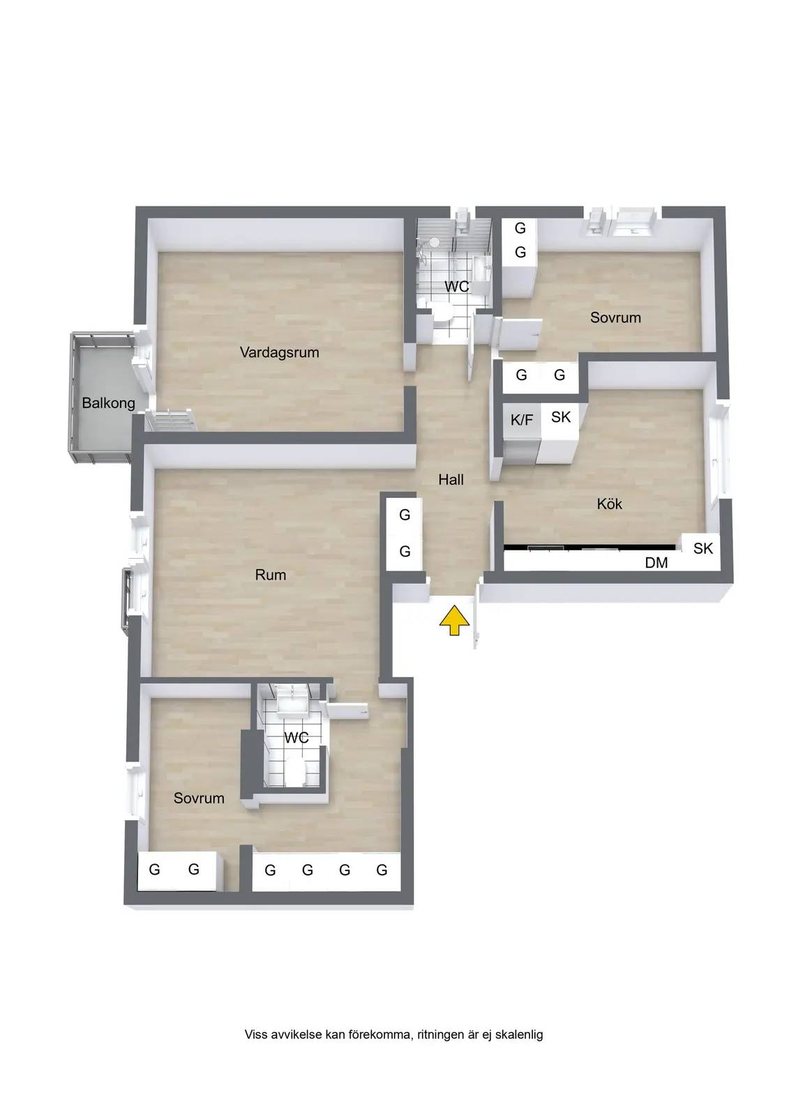 Floor plan for Maratongatan 14