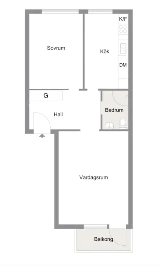 Floor plan for Ellstorpsgatan 4A