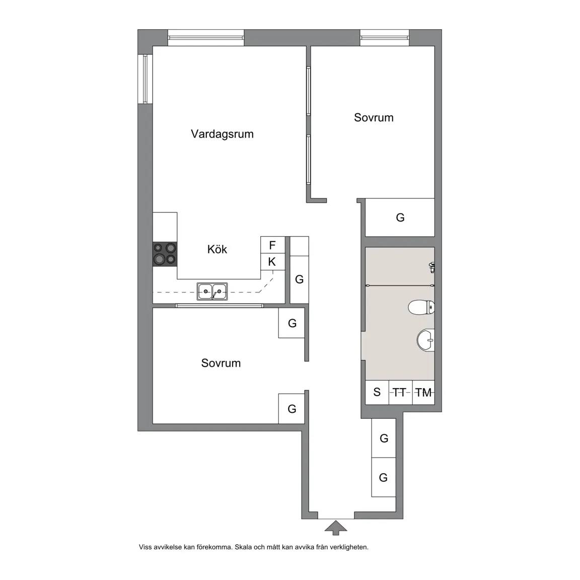 Floor plan for Tengdahlsgatan 44