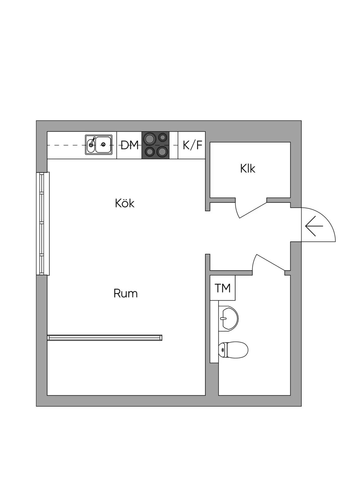 Floor plan for Babordsgatan 8