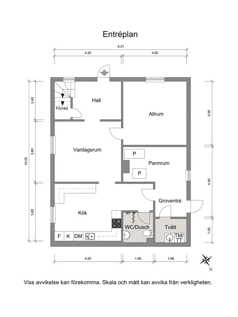 Planritning för Dunbäcken 4