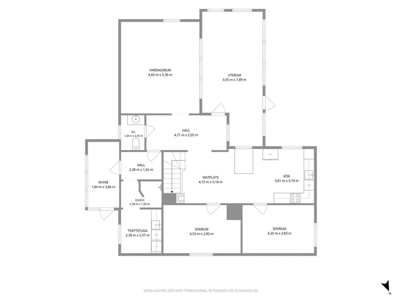 Floor plan for Klintkärrsvägen 6