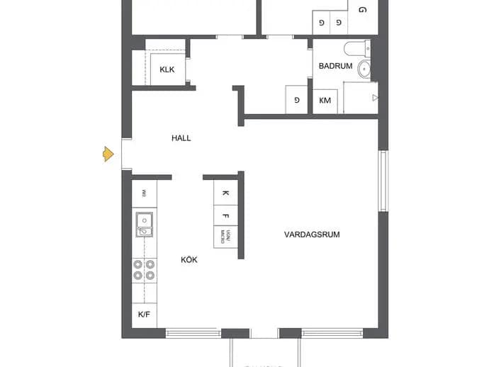 Floor plan for Rondellen 24