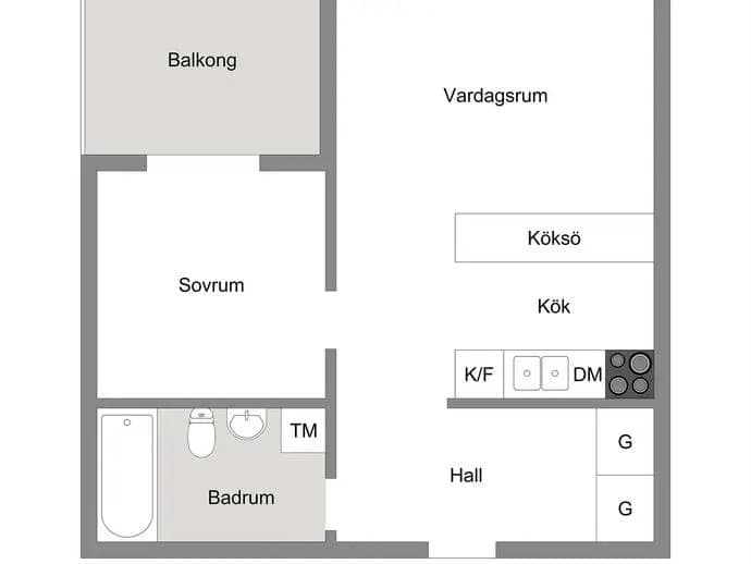 Planritning för Johannesbergsplan 18
