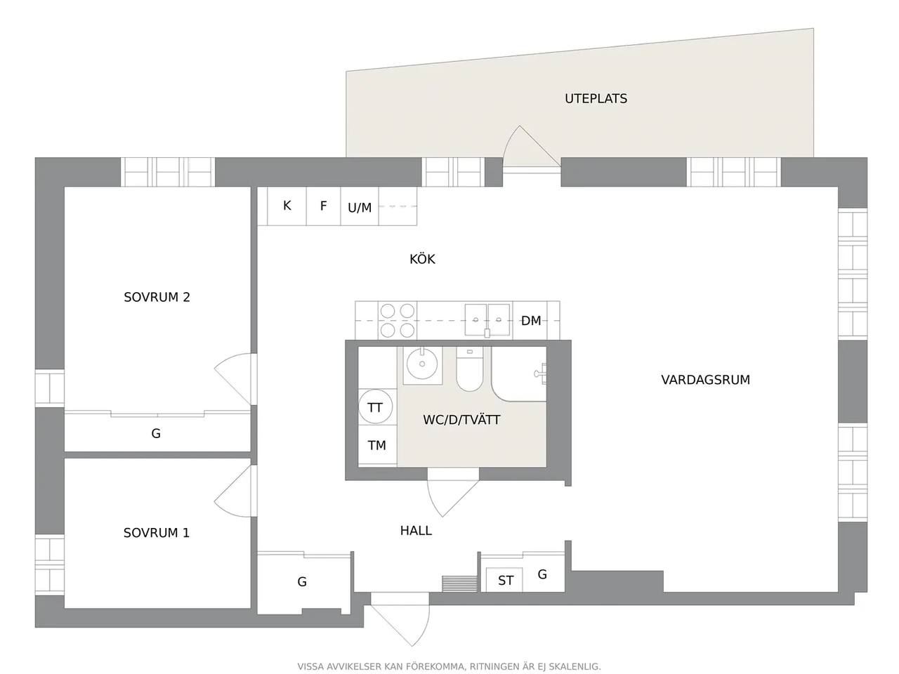 Floor plan for Mjölnarens Väg 6